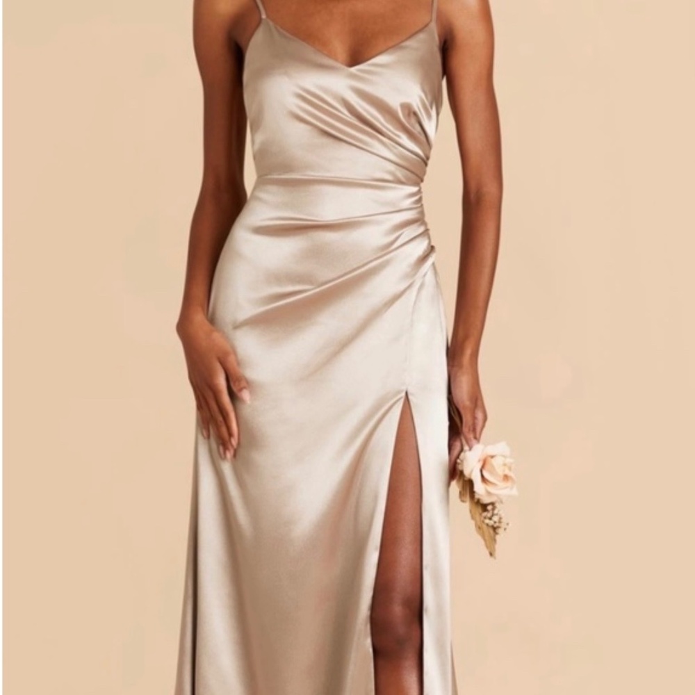 Birdy Grey Catherine Dress Shiny Satin